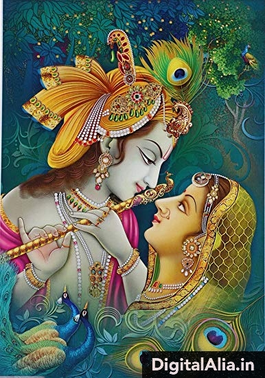 images of lord krishna and radha in love